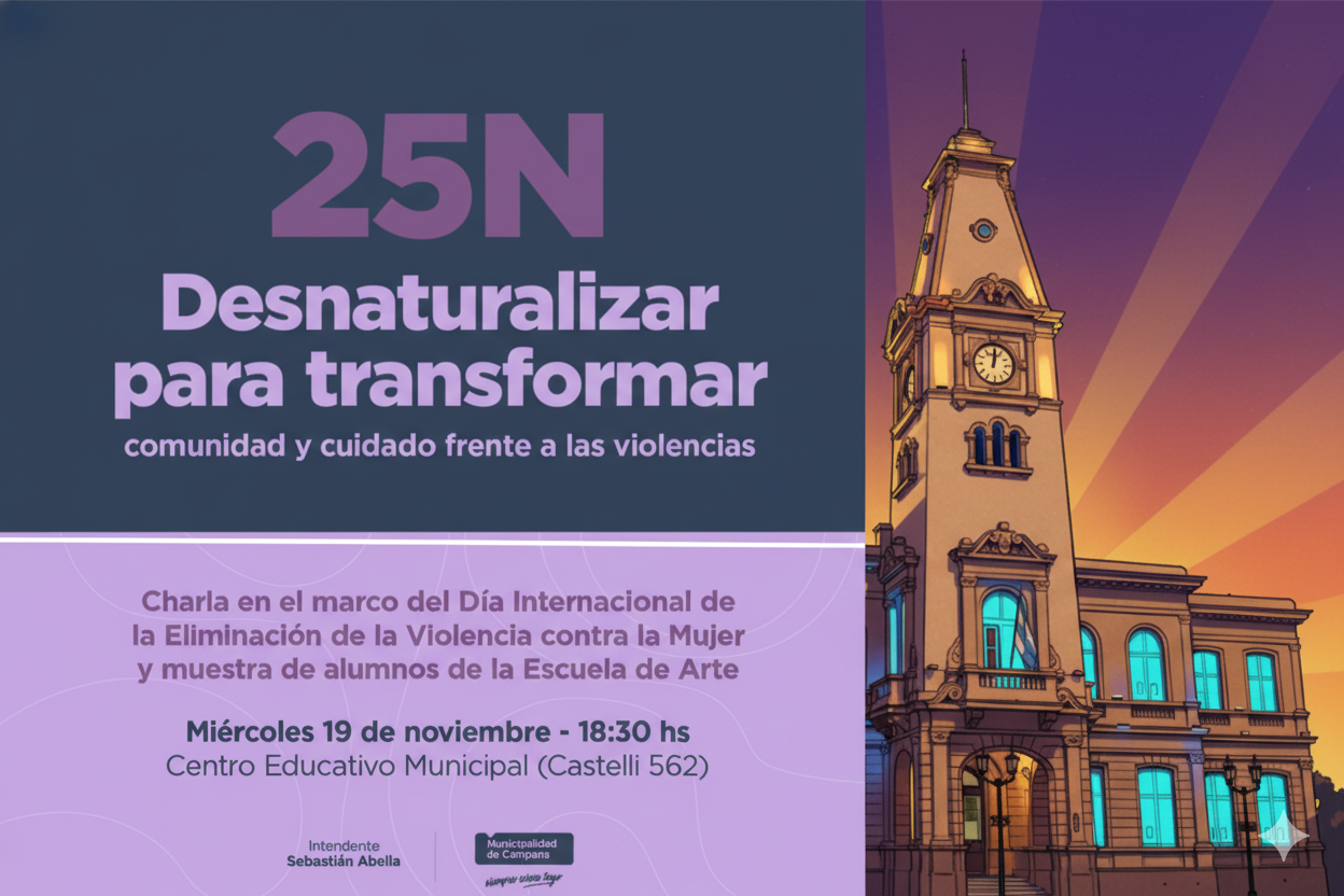 Violencia de género: mañana habrá una charla-debate por el Día Internacional de la Eliminación de la Violencia contra las Mujeres